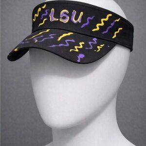 LSU Black Visor with Purple & Yellow Accents